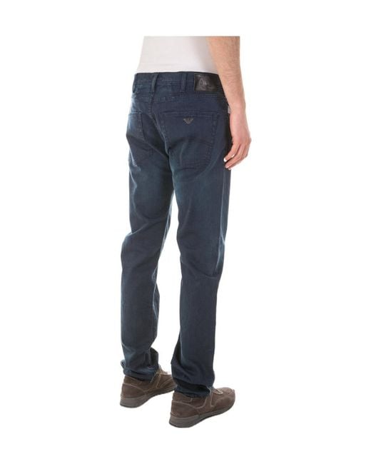 Armani Jeans Blue Logo Jeans for men