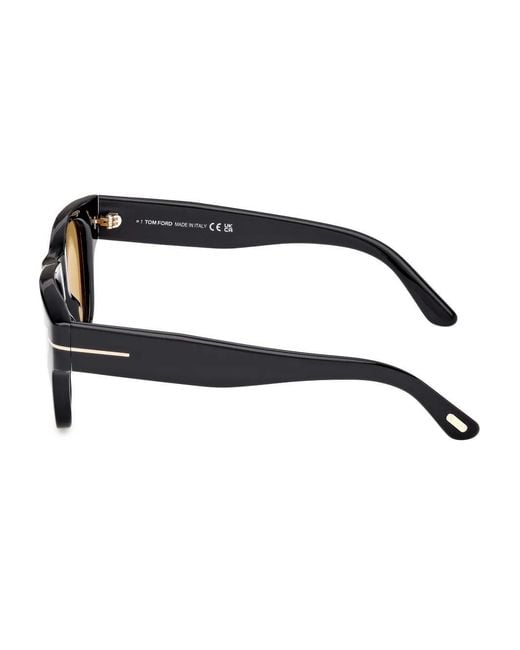 Tom Ford Metallic Eyewear Square Frame Sunglasses for men