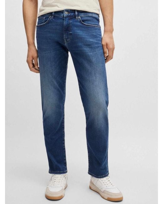 Boss Blue Re.Maine Straight-Leg Jeans for men