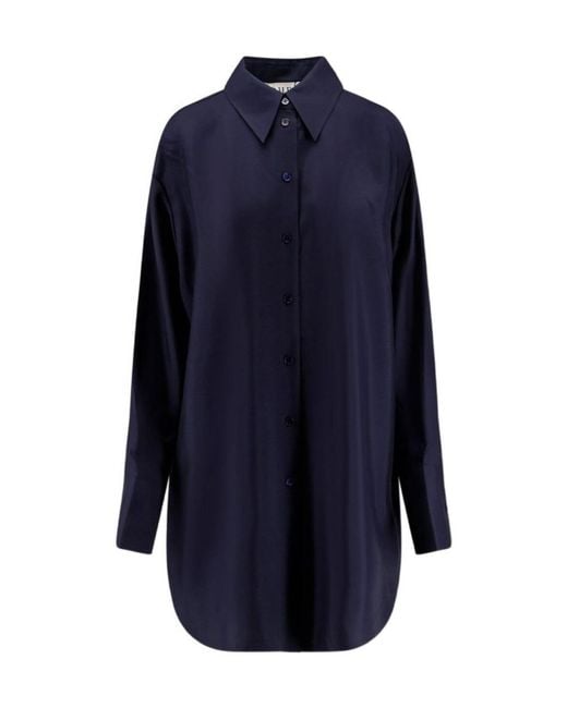Rohe Blue Long Silk Shirt