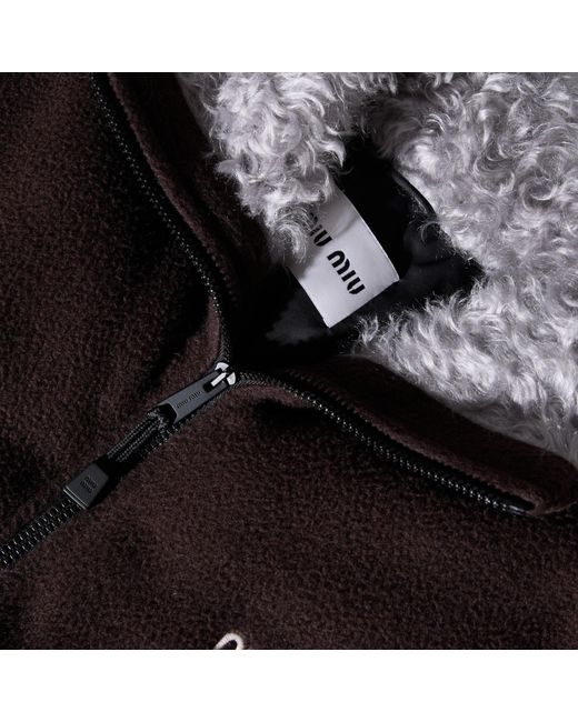 Miu Miu Black Solid Color Jackets