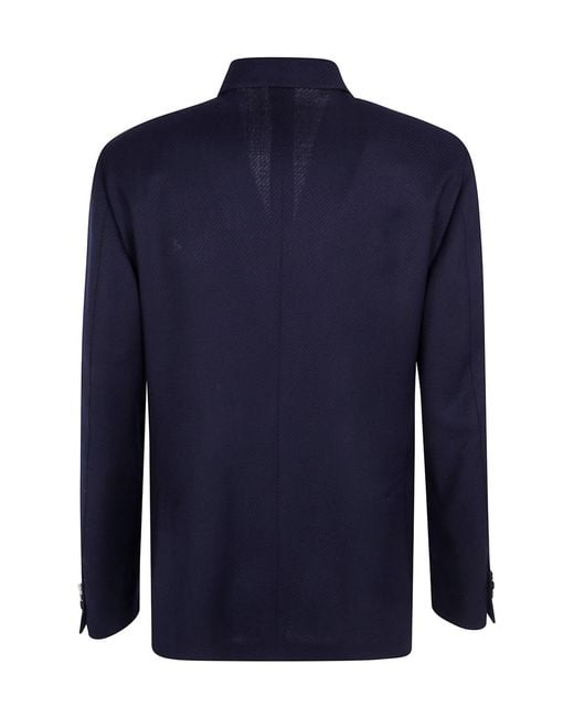 Lardini Blue Double Breasted Tailored Jacket for men