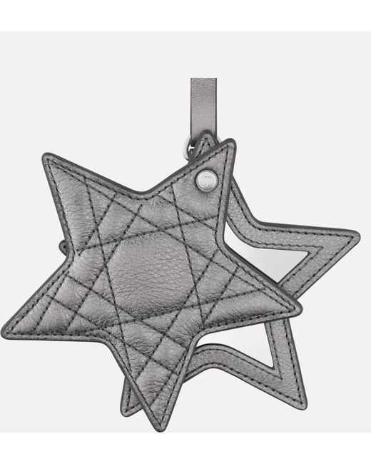 Dior White Star Key Ring With Mirror
