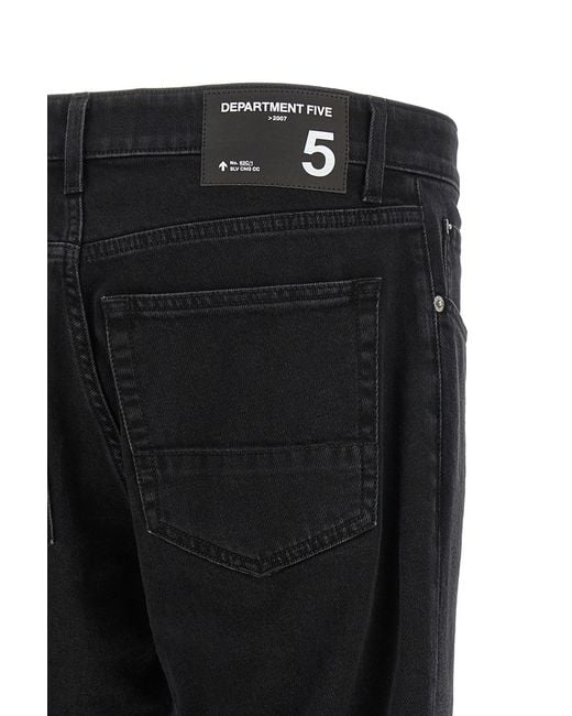 Department 5 Black Talk Jeans for men