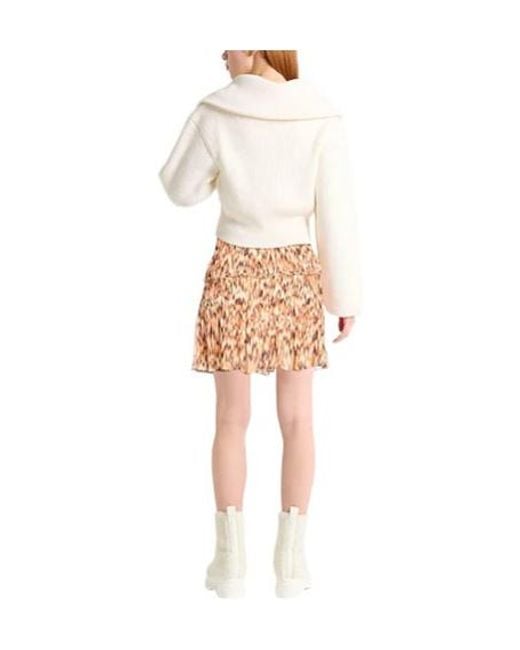 Isabel Marant Natural Multi-Color Ruched Skirt