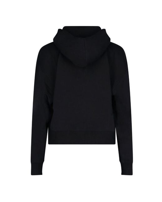 KENZO Black Tiger Crest Embroidered Drawstring Hoodie