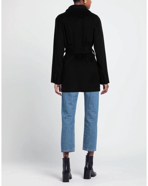 Dolce & Gabbana Black Solid Color Long Trench Coat