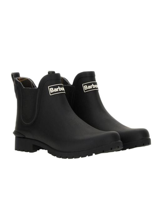 Barbour Black Round-Toe Ankle Boots