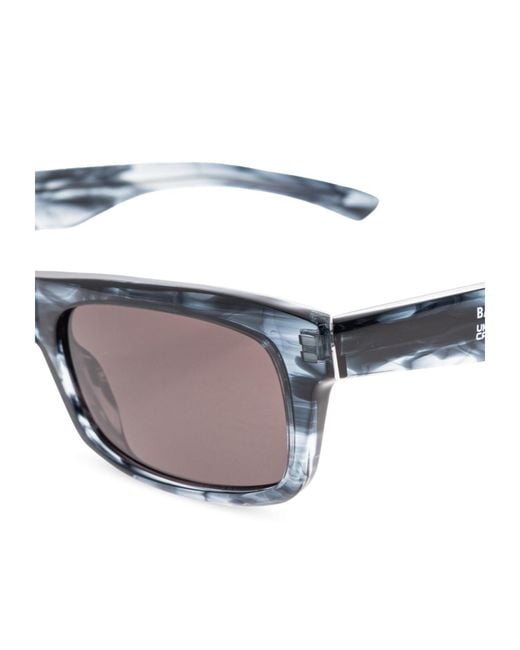 Balenciaga White Eyewear Rectangle Frame Sunglasses for men