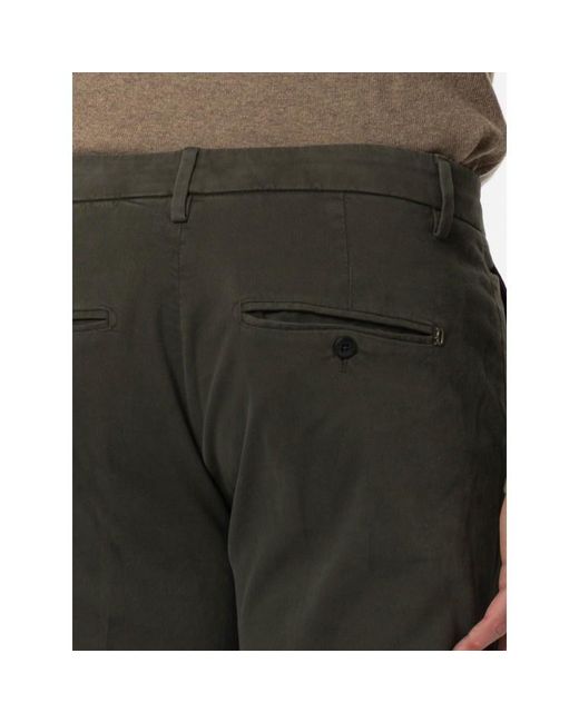 Dondup Green Gaubert Straight-Leg Pants for men