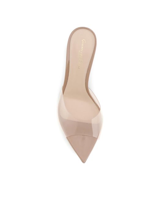 Gianvito Rossi Natural Elle Pointed-Toe Mules