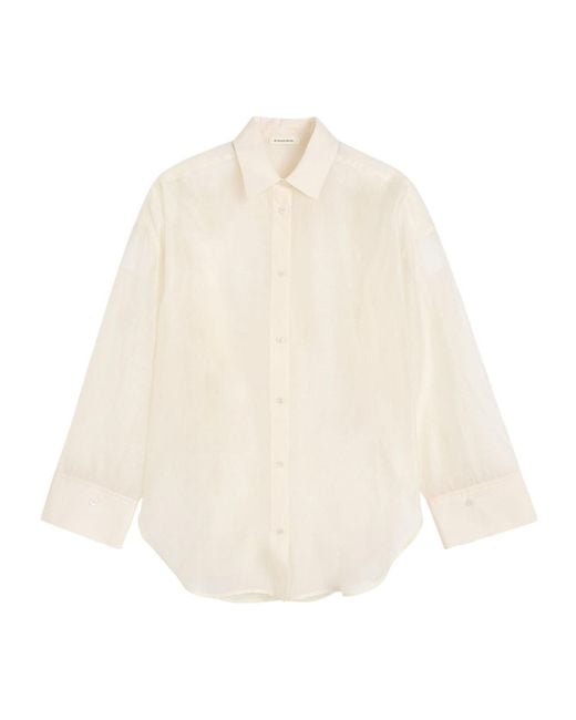 By Malene Birger Natural Derris Silk Organza Shirt