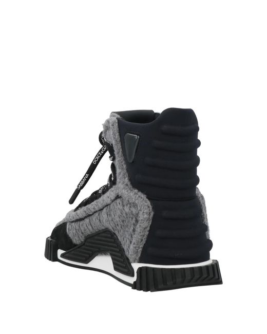 Dolce & Gabbana Black High-Top Sneakers