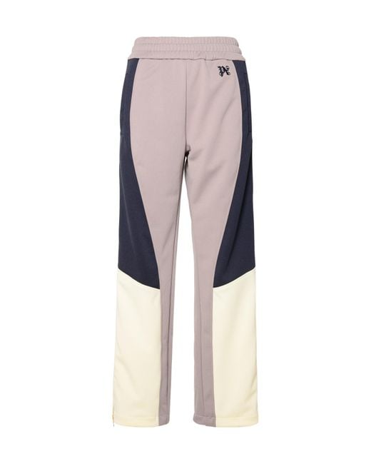 Palm Angels Multicolor Logo Embroidered Colour-Blocked Track Pants