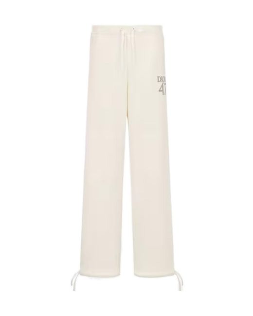Dior White Logo Logo Sweatpants for men