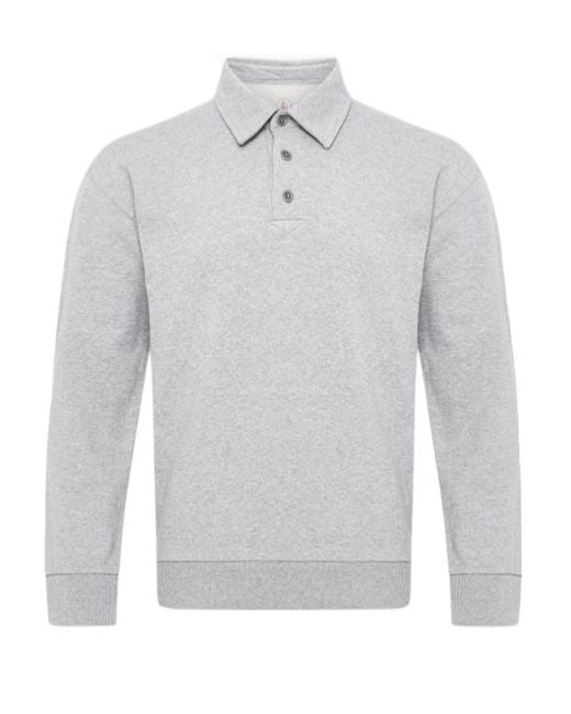 J.W. Anderson Gray Jw Anderson Rugby Long Sleeved Polo Shirt for men