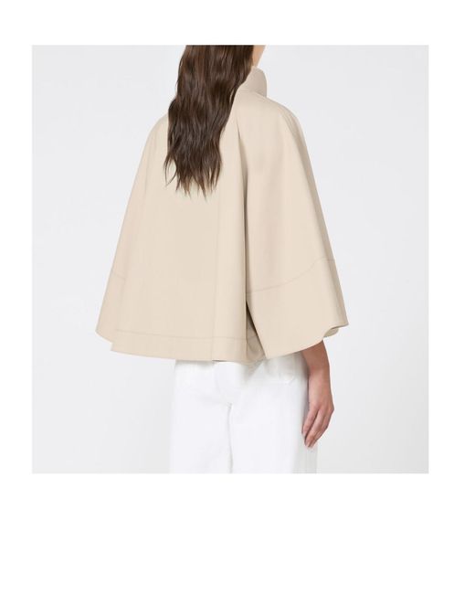 Max Mara Natural Flared Shawl