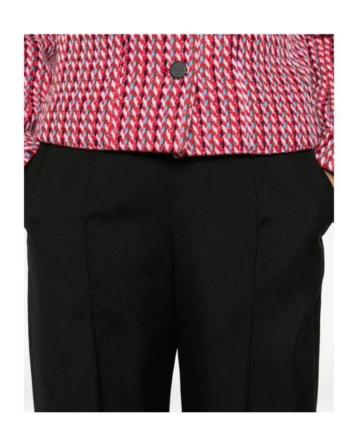 Marni Black Pressed-Crease Trousers
