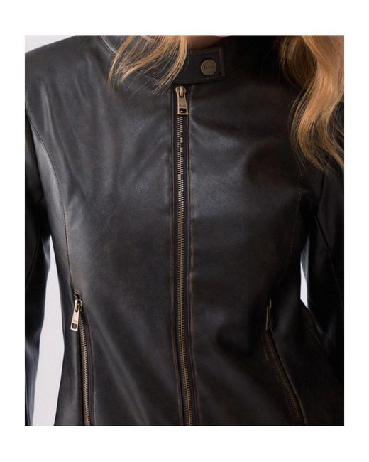 Liu Jo Black Zip-Up Biker Jacket