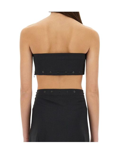 Paloma Wool Blue Nita Striped Bandeau Top
