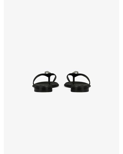 Givenchy White G Chain Buckle Sandals