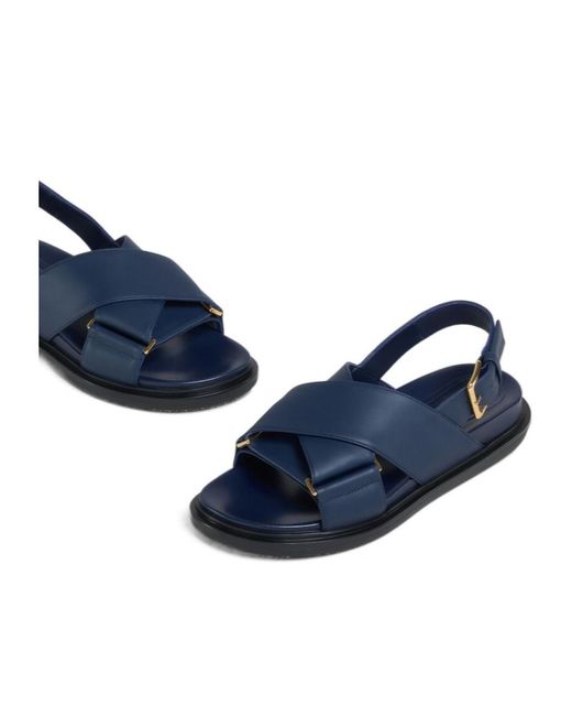 Marni Blue "fussbett" Sandals