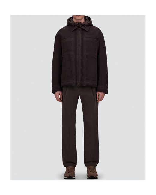 Herno Gray Hooded Jacket for men