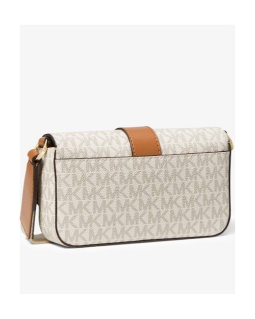 MICHAEL Michael Kors Natural Greenwhich Monogram-Print Leather Tote Bag