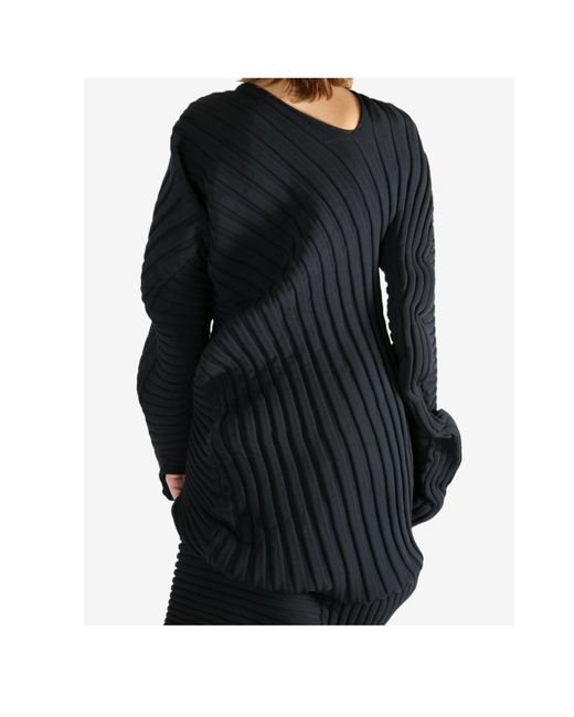 Issey Miyake Black Knit (As It Is) Top