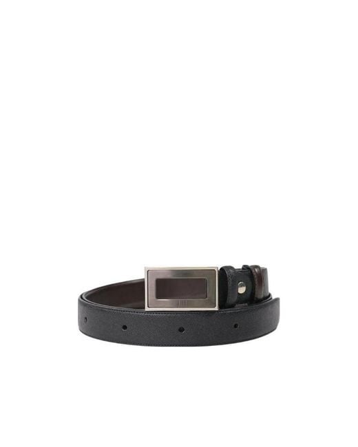 Dunhill White Logo Belt for men
