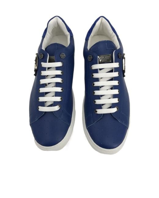 Philipp Plein Blue Logo Details Casual Sneakers for men