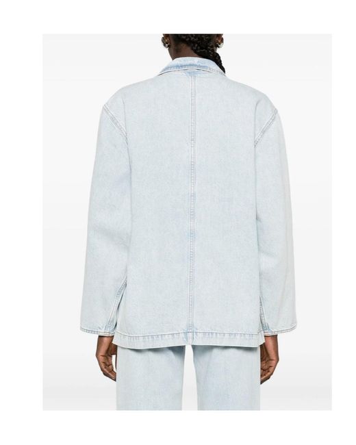 Blazé Milano Blue Blazé Milano Double-Breasted Oversized Blazer