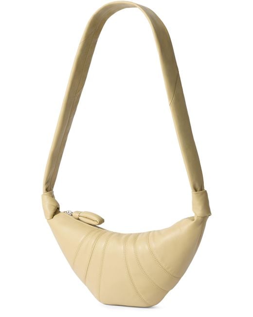 Lemaire White Small Smooth Leather Bag