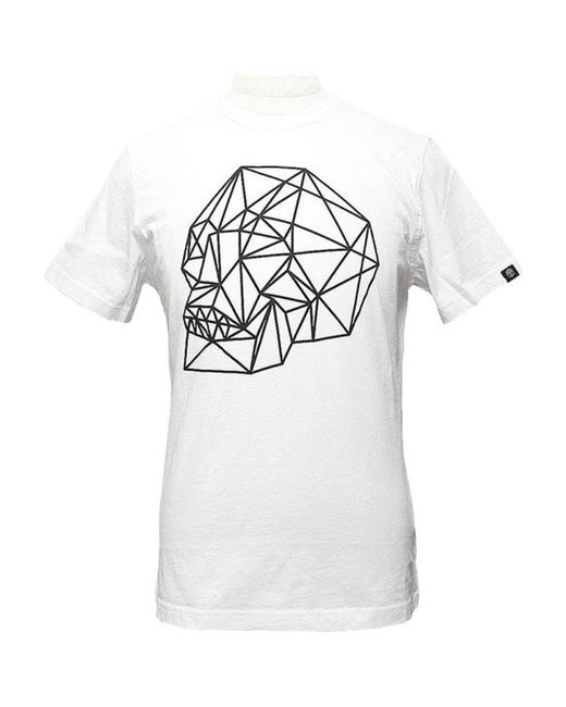 Hydrogen White Patterned T-Shirt for men