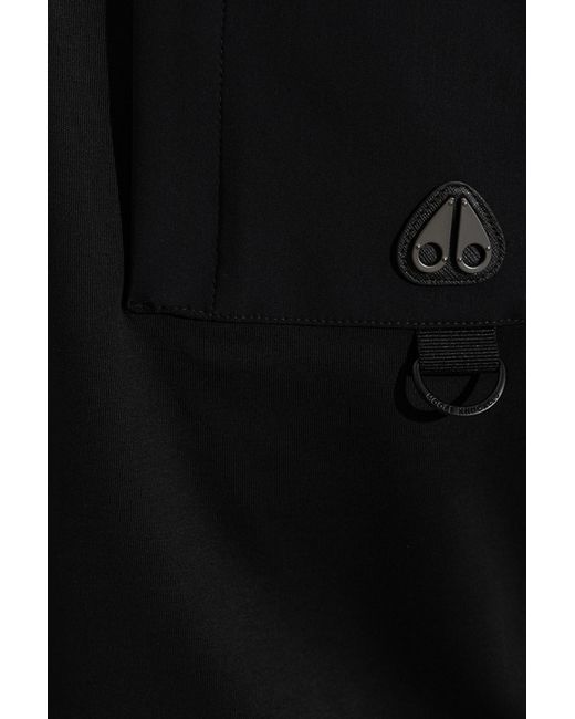 Moose Knuckles Black High-Neck Long-Sleeved Sweatshirt for men