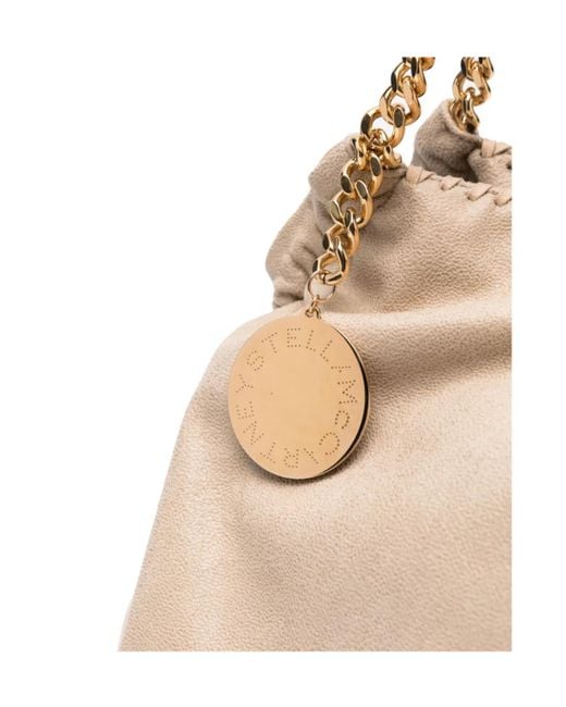 Stella McCartney Natural Chain-Linked Top Handle Bag