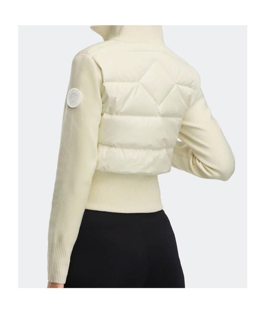 Canada Goose White Quilted Puffer Jacket