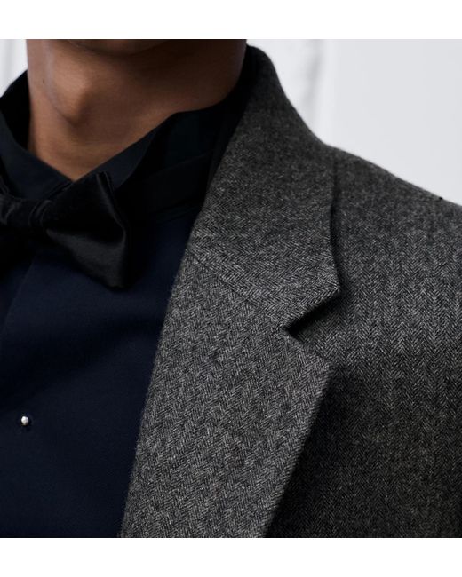 Dior Gray Two-Button Tailored Blazer for men