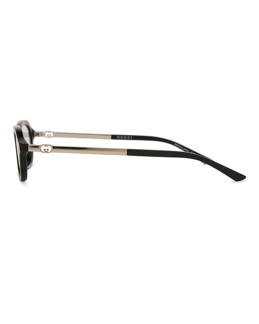Gucci White Full Frame Sunglasses