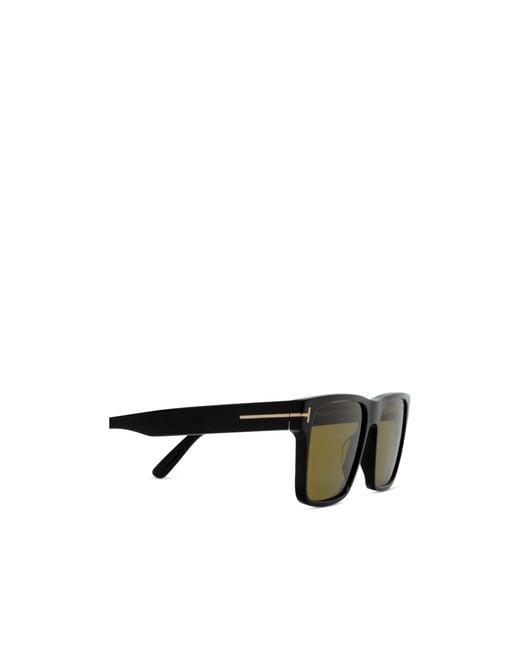 Tom Ford Green Eyewear Calder Square Frame Sunglasses for men