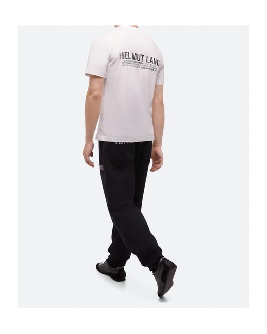 Helmut Lang White New York Bridge Postcard T-Shirt for men