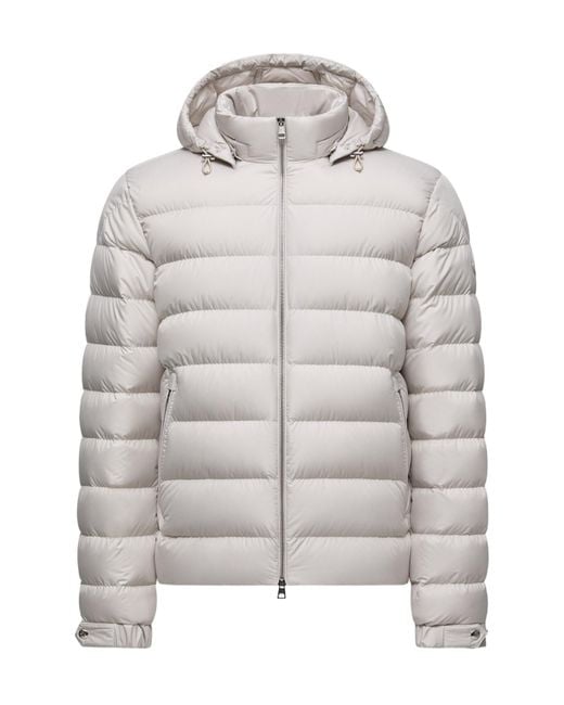 Moncler Gray Arneb Hooded Short Padded Jacket for men