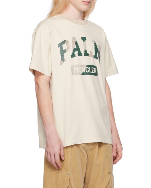 Moncler Gray Logo T-Shirt for men