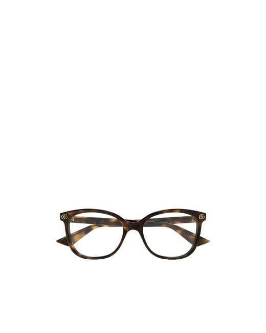 Gucci White Eyewear Gg1816O Cat-Eye Glasses And Frames