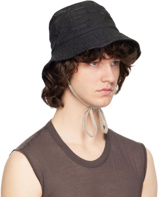 Rick Owens Multicolor Wide Brim Denim Hat for men