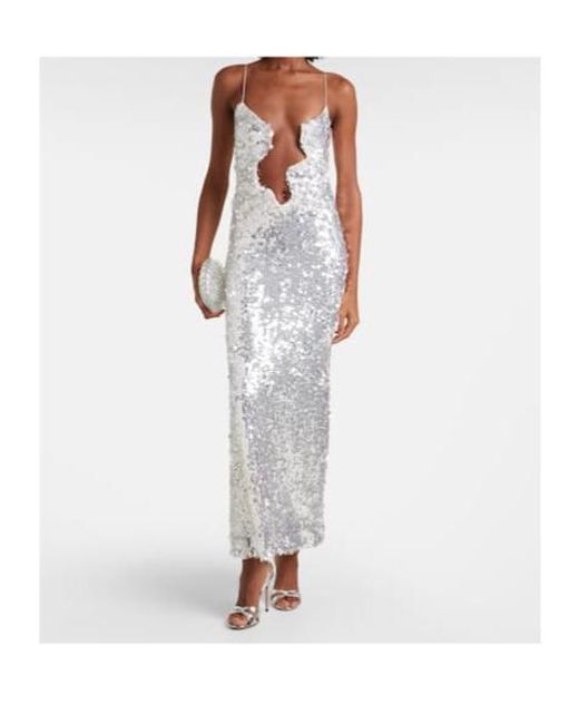Christopher Esber White Sleeveless Dress