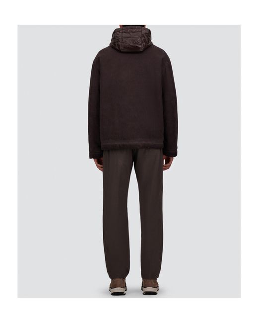 Herno Gray Hooded Jacket for men