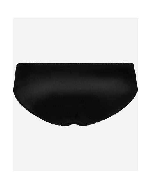 Dolce & Gabbana Black Scalloped-Trim Hipster Briefs