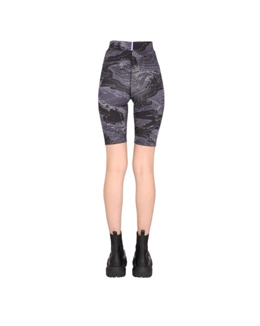 McQ Alexander McQueen Blue Graphic Printed Cycling Shorts