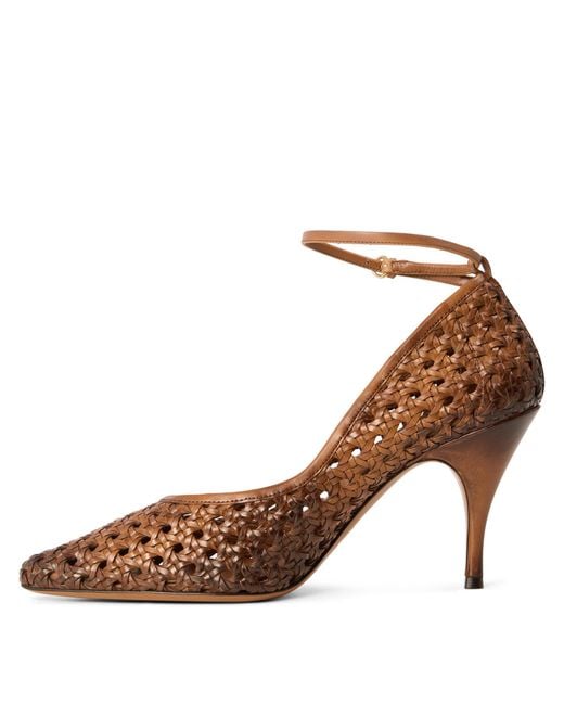 Miu Miu Brown Stiletto Court Shoes